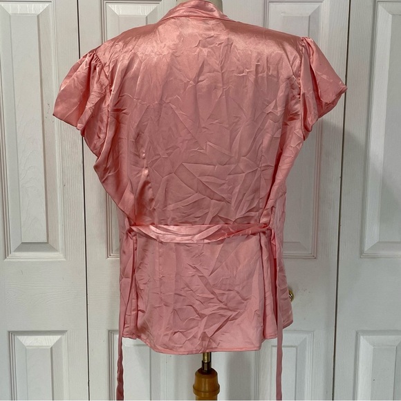 Vintage Satin Dots Pink Corset Top with Jacket Caplet Set - Picture 7 of 12